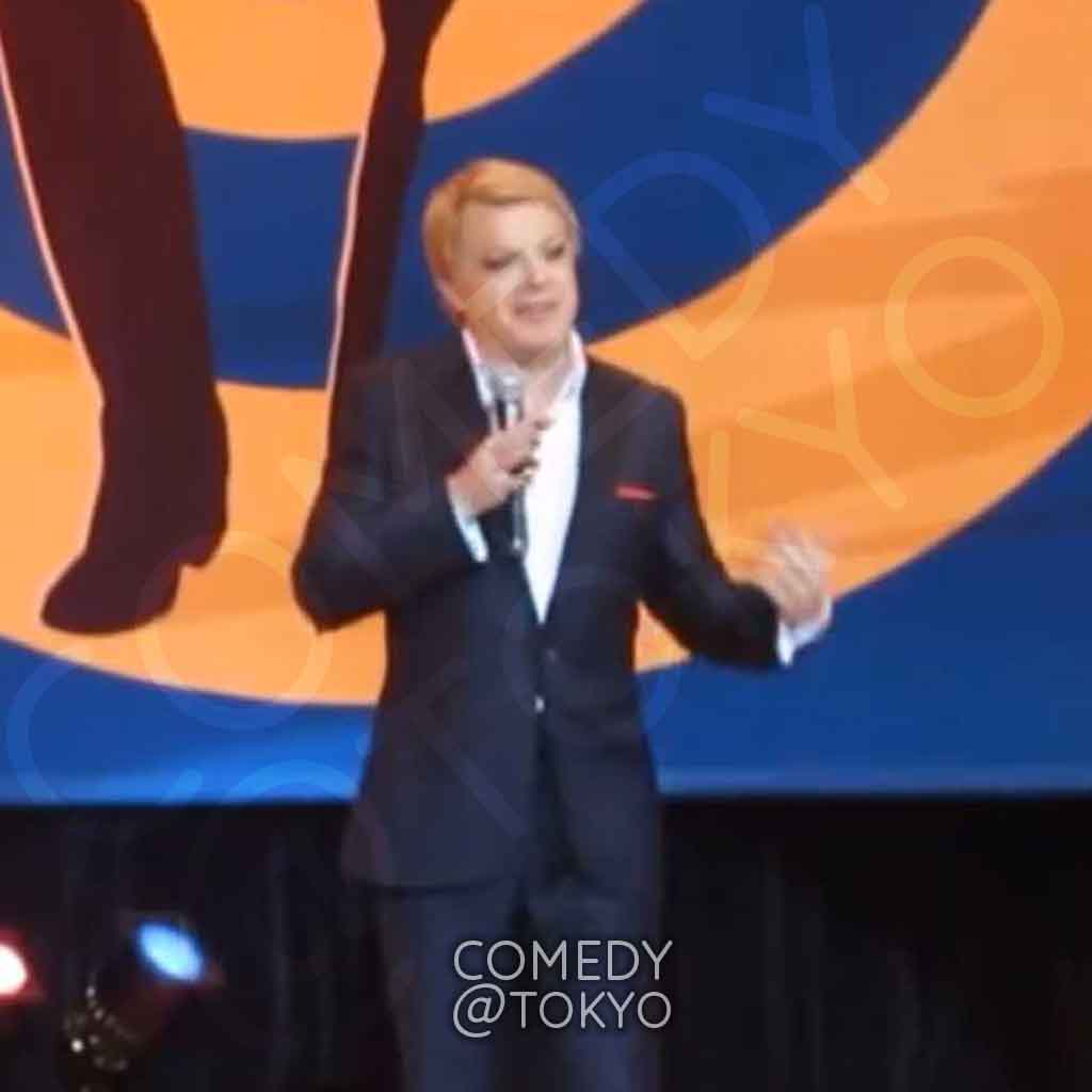 Eddie Izzard performing in Tokyo in 2017.